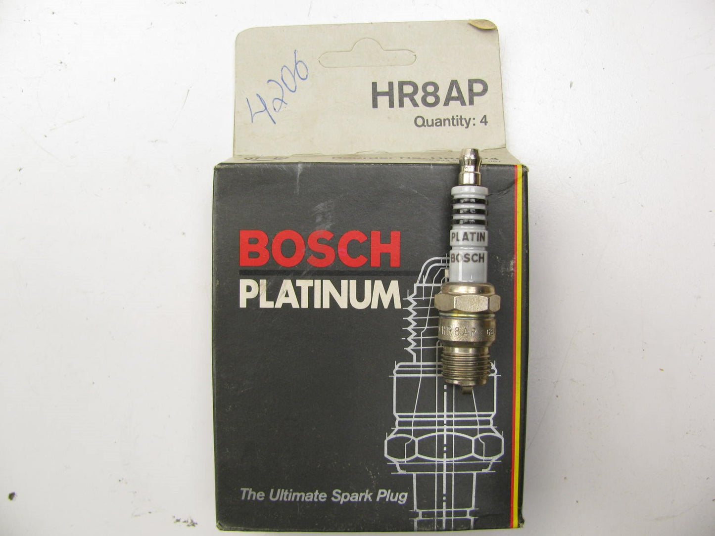 (4) Bosch HR8AP PLATINUM Ignition Spark Plugs