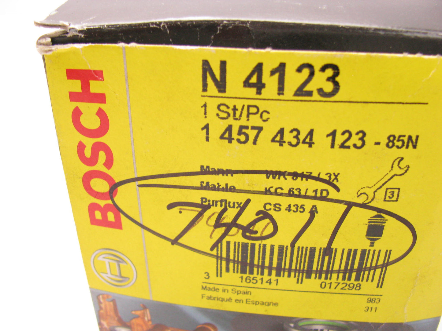 Genuine Bosch Fuel Filter N4123