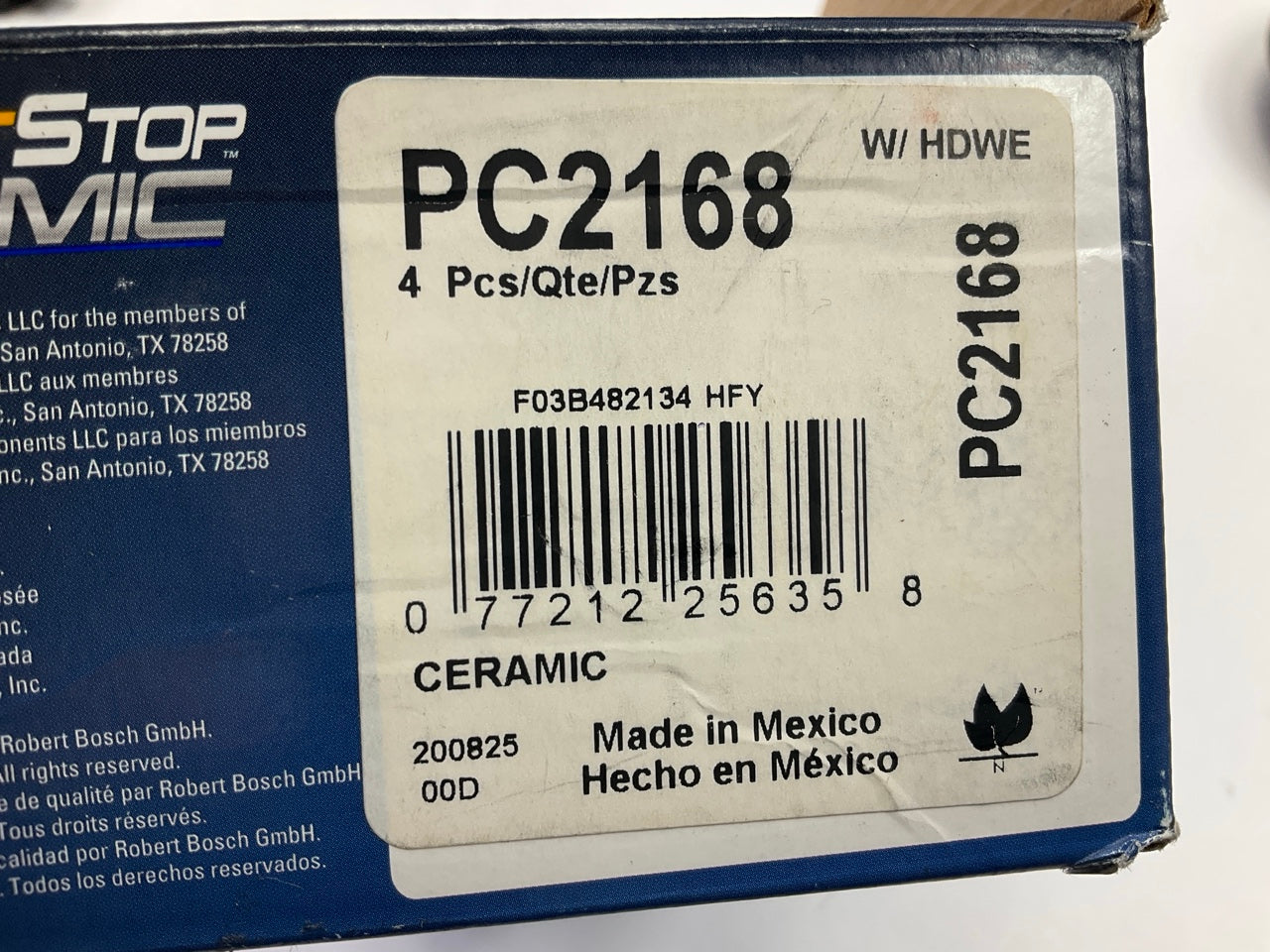 Bosch REAR Perfect Stop Ceramic Disc Brake Pads For 2018-2022 Encore / Trax