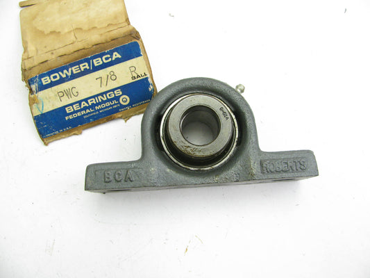 Bower PWG 7/8R Cast Iron Pillow Block Bearing - 0.875'' Bore - 1.625'' Width