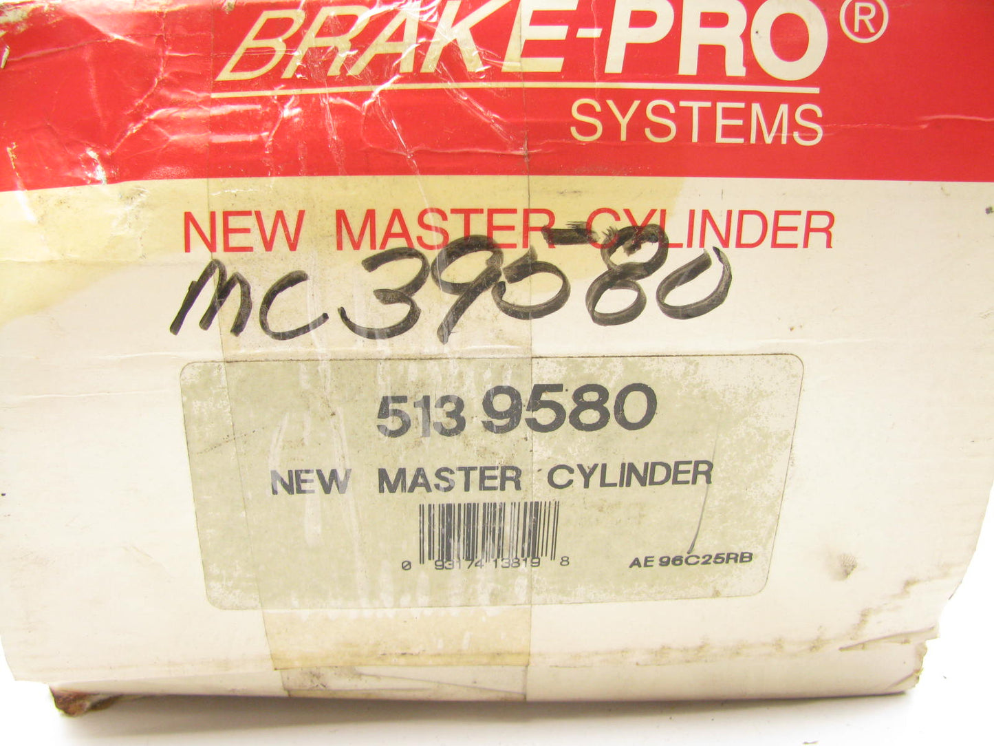 Brake-Pro 5139580 Brake Master Cylinder MC39580  for WITHOUT ABS ONLY.