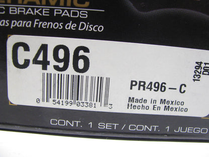 Brakebest C496 Front Disc Brake Pads For 1990-1993 Honda Accord