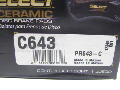 Brakebest C643 Ceramic Front Disc Brake Pads For 1995-2002 Mazda Millenia