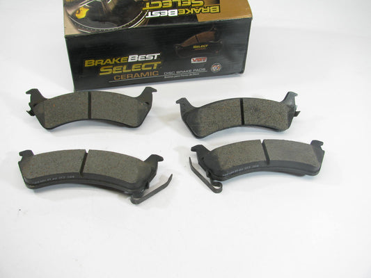 Brakebest C666 Ceramic Brake Pads For 1997-1998 Wrangler, 1994-98 Grand Cherokee