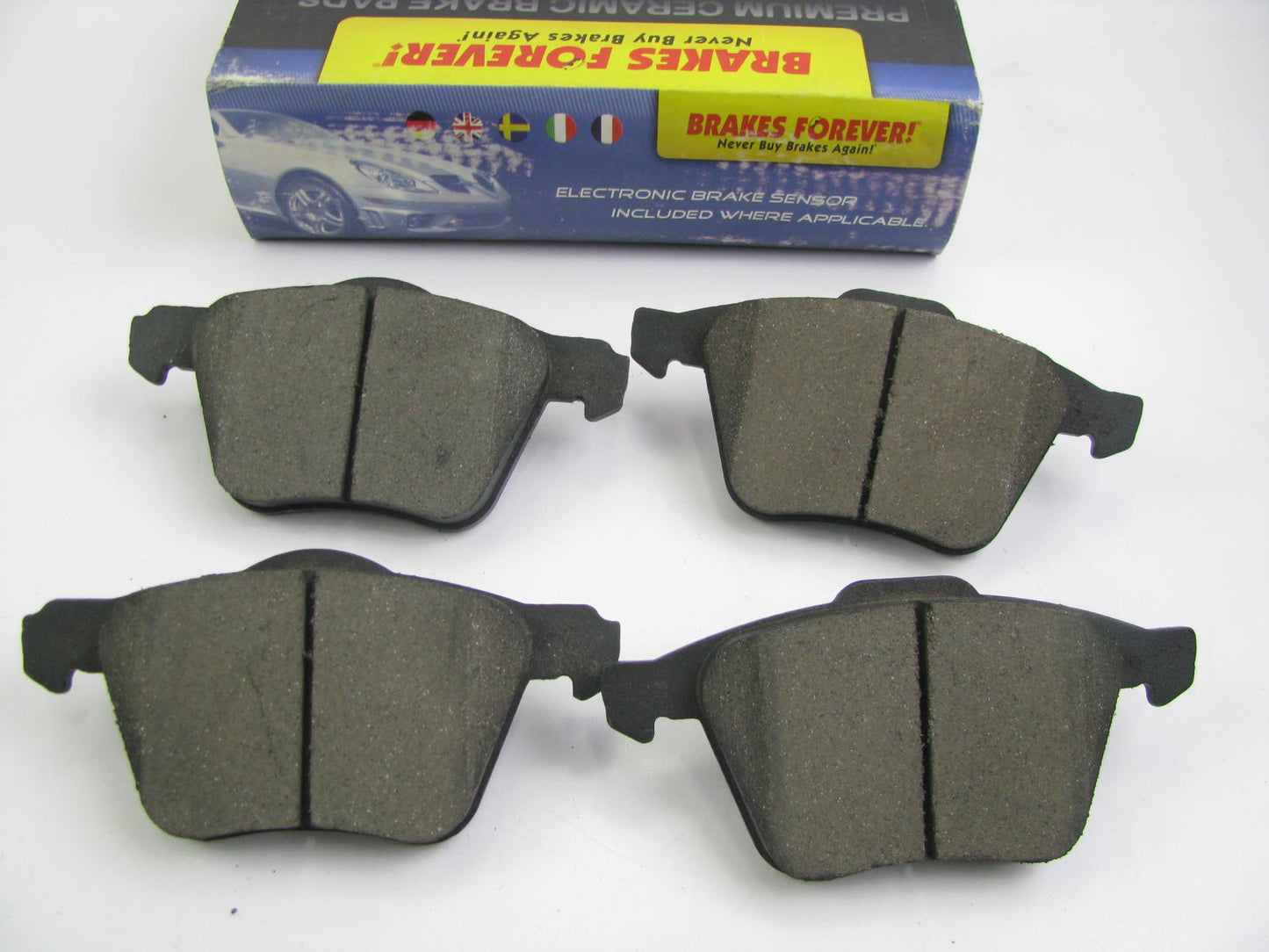 Brakes Forever D1003CP Front Ceramic Disc Brake Pads For 2003-2009 Volvo XC90