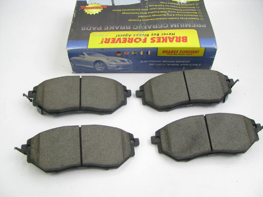 Brakes Forever D1078CP Ceramic Disc Brake Pad Set - Front