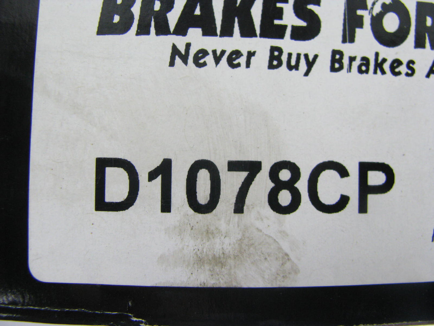 Brakes Forever D1078CP Ceramic Disc Brake Pad Set - Front