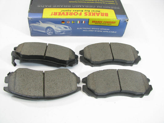 Brakes Forever D1104CP Front Ceramic Brake Pads For 2004-2006 Hyundai Tiburon