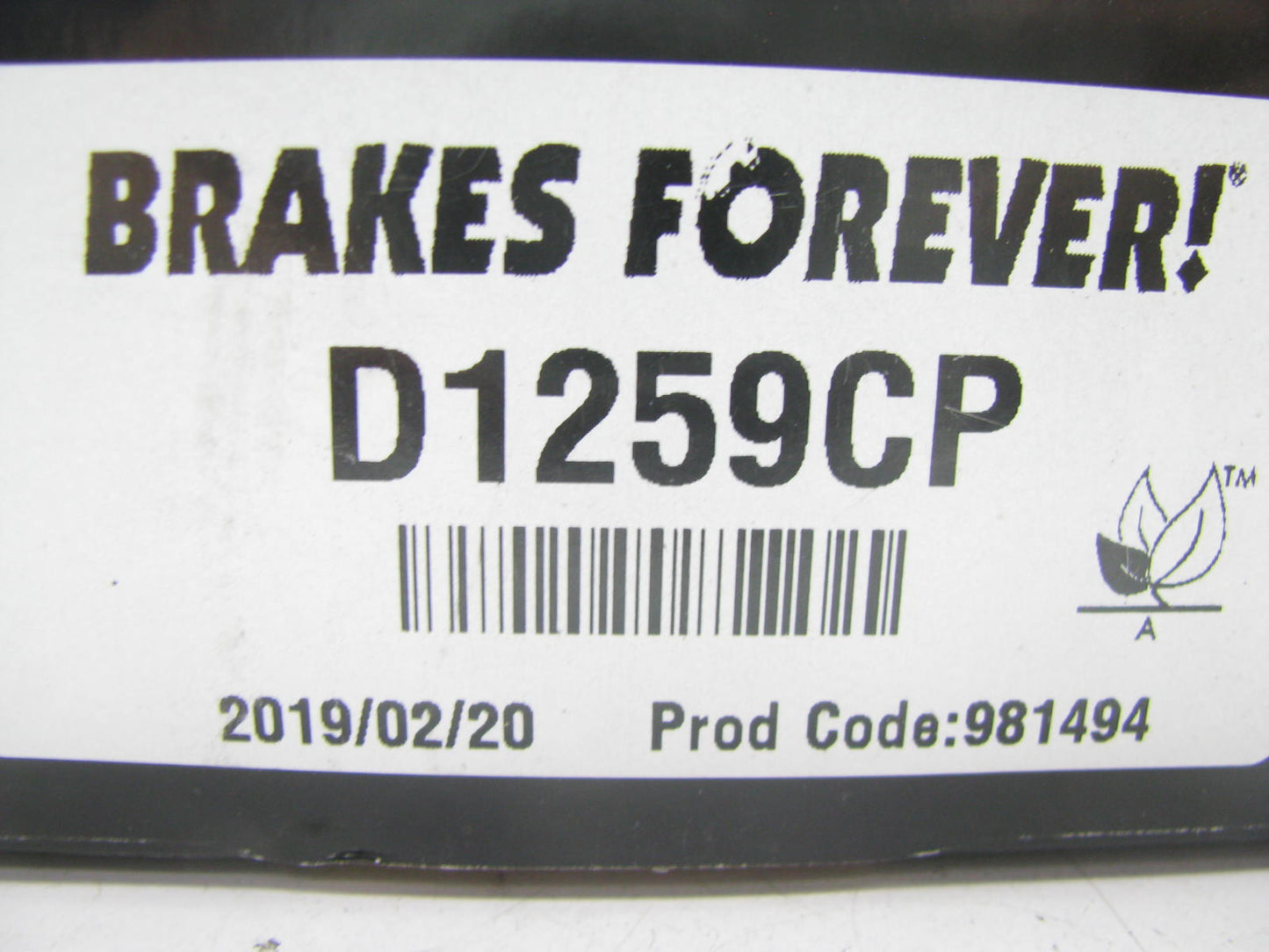 Brakes Forever D1259CP Ceramic DIsc Brake Pad Set - Rear