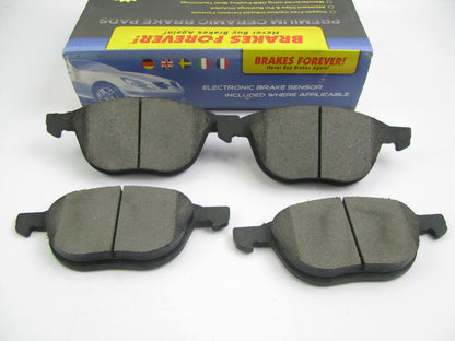 Brakes Forever D1563CP Ceramic Disc Brake Pad Set - Front