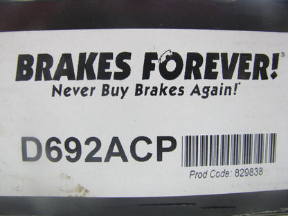 Brakes Forever D692ACP Ceramic Disc Brake Pad Set - Rear