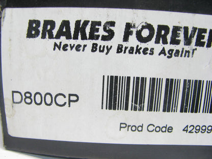 Brakes Forever D800CP Front Ceramic Brake Pads 1997-1998 Saab 900 1999-00 9-3