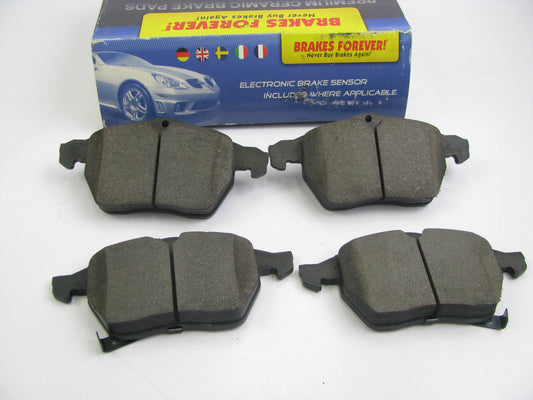 Brakes Forever D819CP Ceramic Disc Brake Pad Set - Front