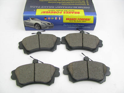 Brakes Forever D837CP Ceramic Disc Brake Pad Set - Front