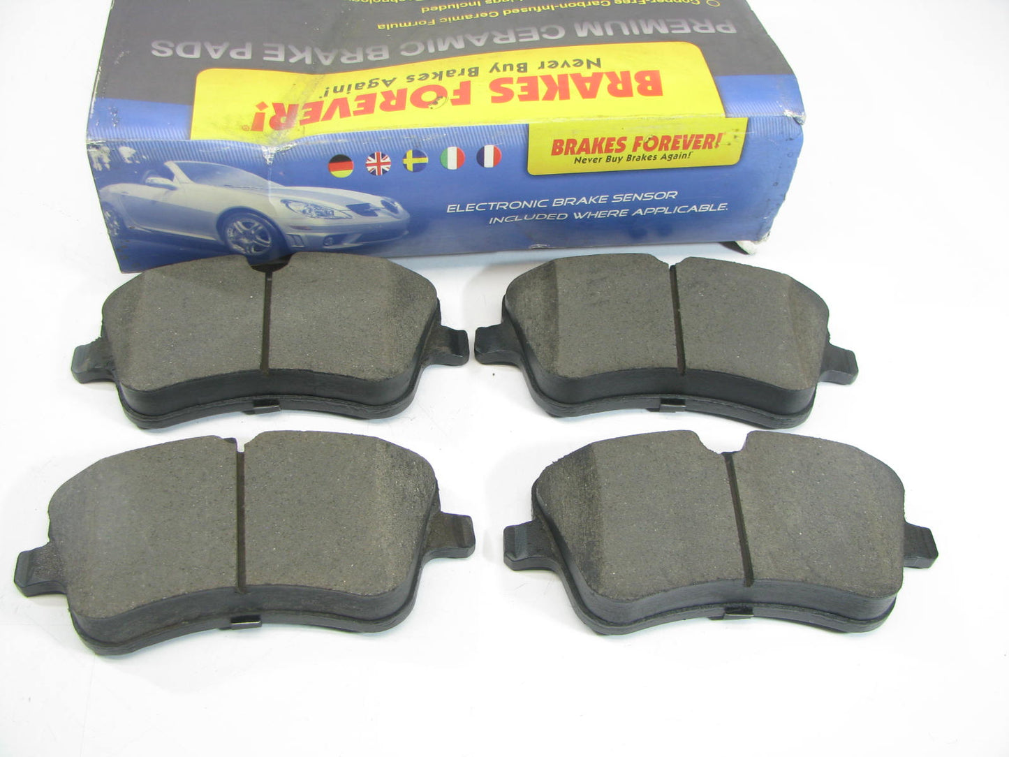 Brakes Forever D872CP Ceramic Brake Pads Set - Front