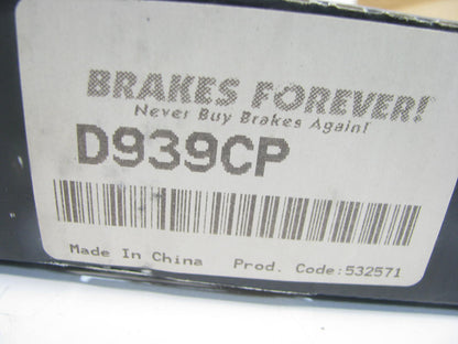 Brakes Forever D939CP Front Ceramic Disc Brake Pads For 2002-2010 Mini Cooper