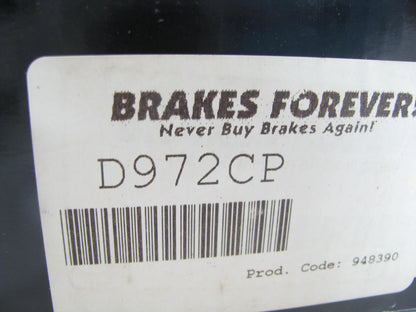 Brakes Forever D972CP Ceramic Disc Brake Pads - Front