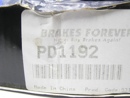 Brakes Forever PD1192 Premium Ceramic Disc Brake Pads- Front