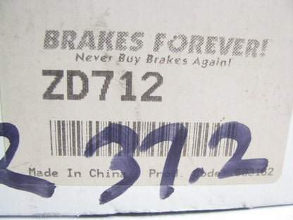 Brakes Forever ZD712 Ceramic Disc Brake Pad Set - Front