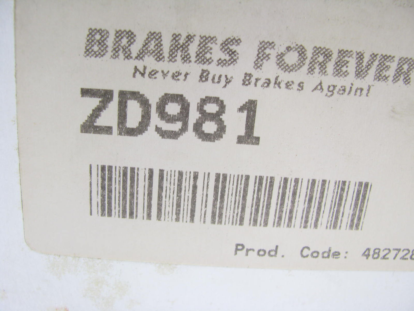 Brakes Forever ZD981 Ceramic Disc Brake Pad Set - Rear