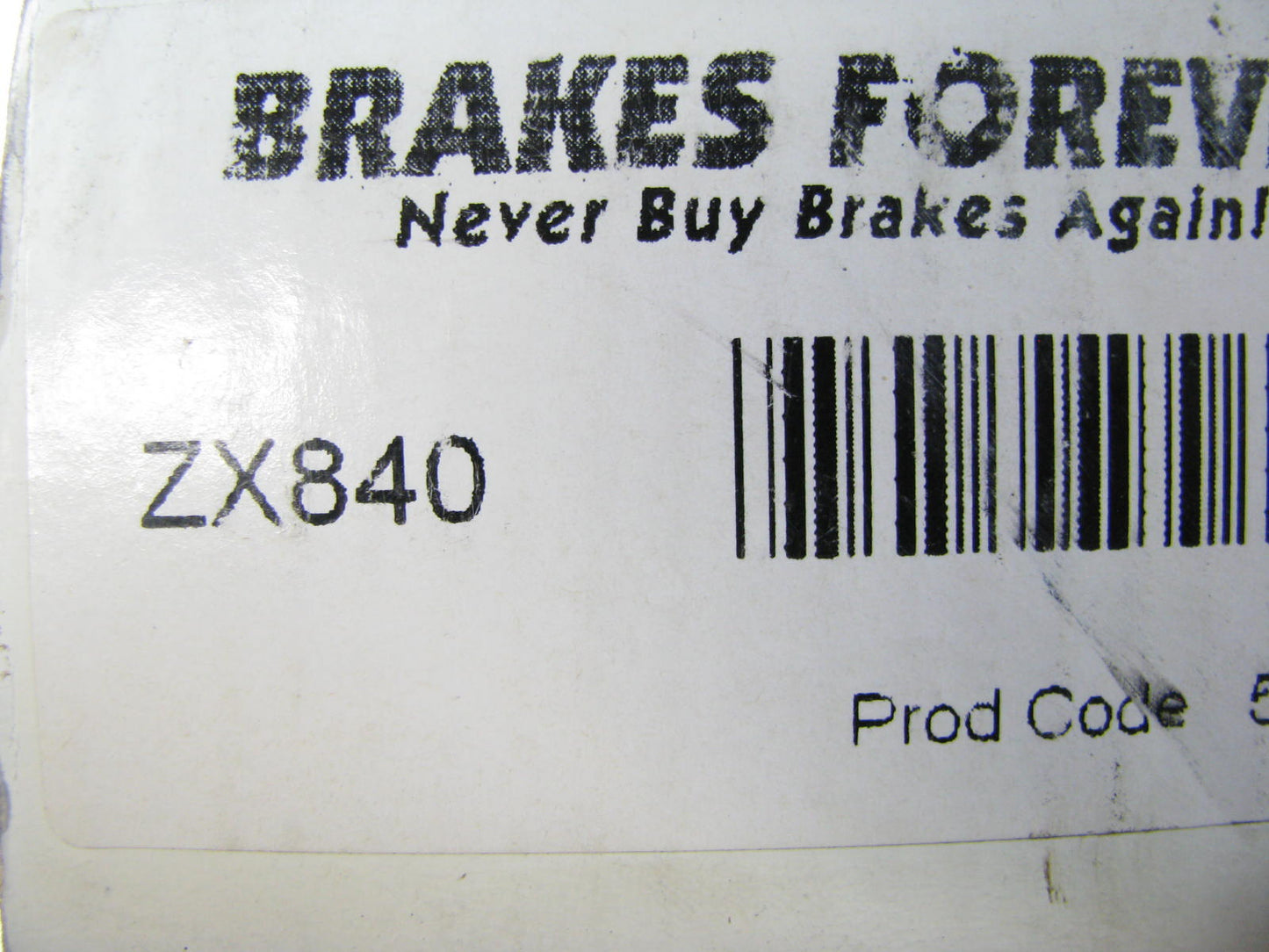 Brakes Forever ZX840 Sem-Metallic Disc Brake Pads - Front