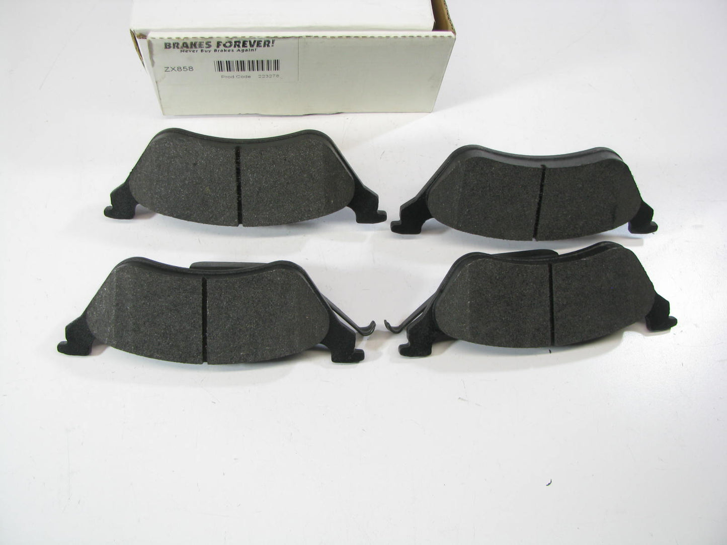 Brakes Forever ZX858 Semi-Metallic Disc Brake Pad Set - Rear