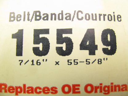 Bravo 15549 Accessory Drive Belt - 0.44'' X 55.00'' - 36 Degree