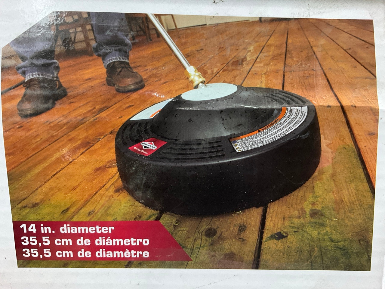 Briggs Stratton 6288 14'' Rotating Jet Surface Cleaner Pressure Washer Attachment