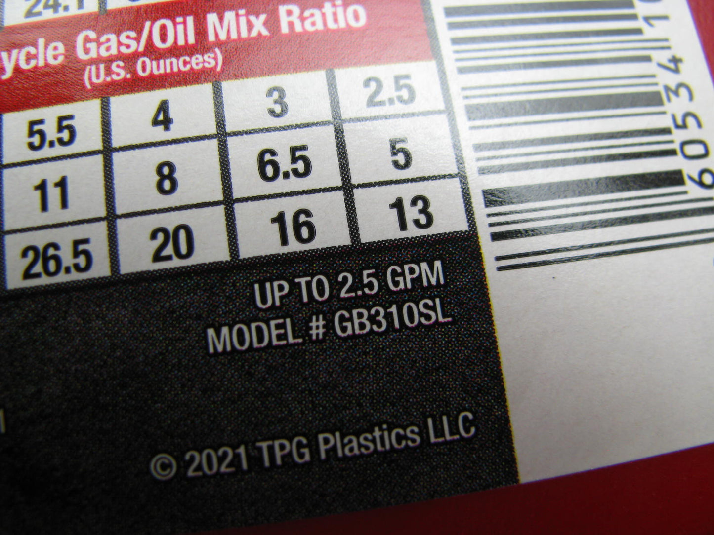 (4) Briggs & Stratton GB310SL 1-Gallon Gas Container Fuel Gas Cans