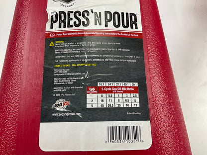 (2) Briggs & Stratton GB351SL Press-Pour Gas Gasoline Can Container 5 Gallon Jug