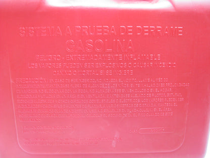 Briggs & Stratton GB351SL Press 'N Pour Gas Gasoline Can Container 5 Gallon Red