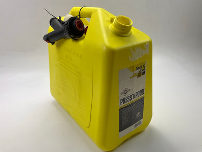 (4) Briggs & Stratton GB356SL 5 Gallon DIESEL Gas Fuel Tank Can, Yellow