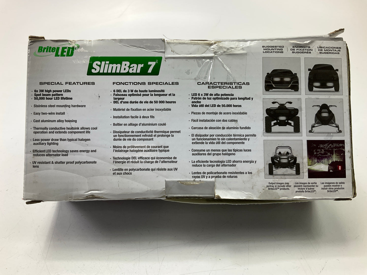 BriteLED 71010 LED Light Bar - Slim - 7''