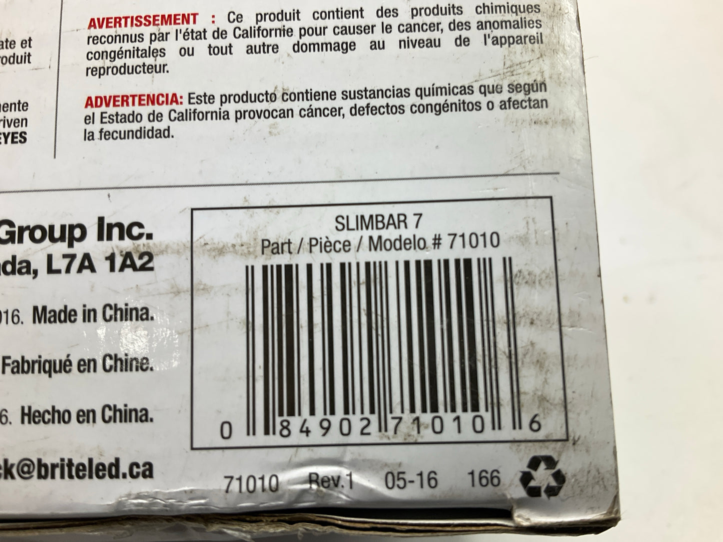 BriteLED 71010 LED Light Bar - Slim - 7''