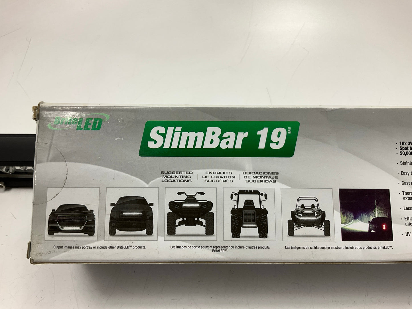 Briteled 71018 Slim, Low Profile 20'' LED Light Bar 18 X 3W High Power LEDS