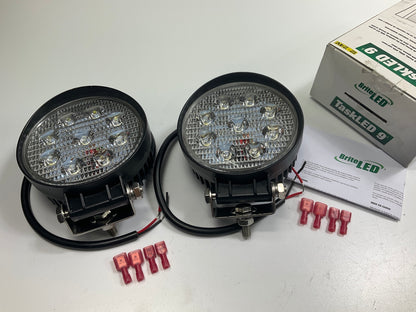 (2) Briteled 71201 4.5'' LED Work Light Lamps 1400 Lumens, Forklift, Tractor, ATV