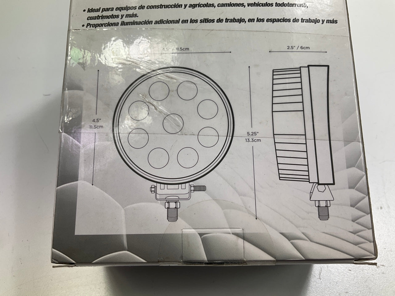 (2) Briteled 71201 4.5'' LED Work Light Lamps 1400 Lumens, Forklift, Tractor, ATV