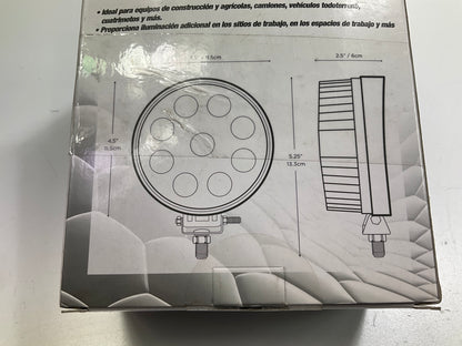 (2) Briteled 71201 4.5'' LED Work Light Lamps 1400 Lumens, Forklift, Tractor, ATV