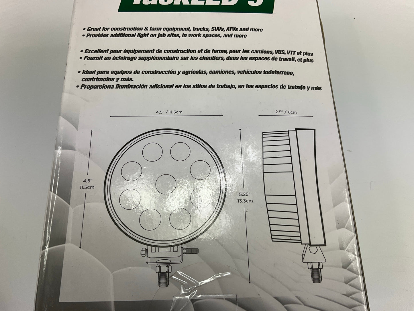 Briteled 71201 4.5'' LED Work Light Lamp, 1400 Lumens - Forklift, Tractor, ATV