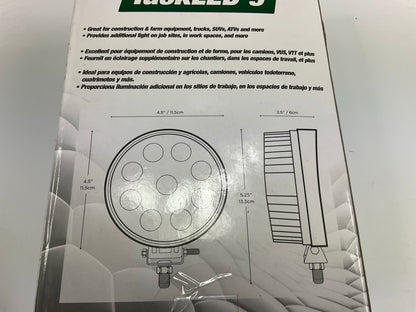 Briteled 71201 4.5'' LED Work Light Lamp, 1400 Lumens - Forklift, Tractor, ATV