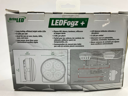BriteLED 71303 LEDFogz+ Plug & Play LED 3.7'' Driving / Fog Light Fog Lamp Kit