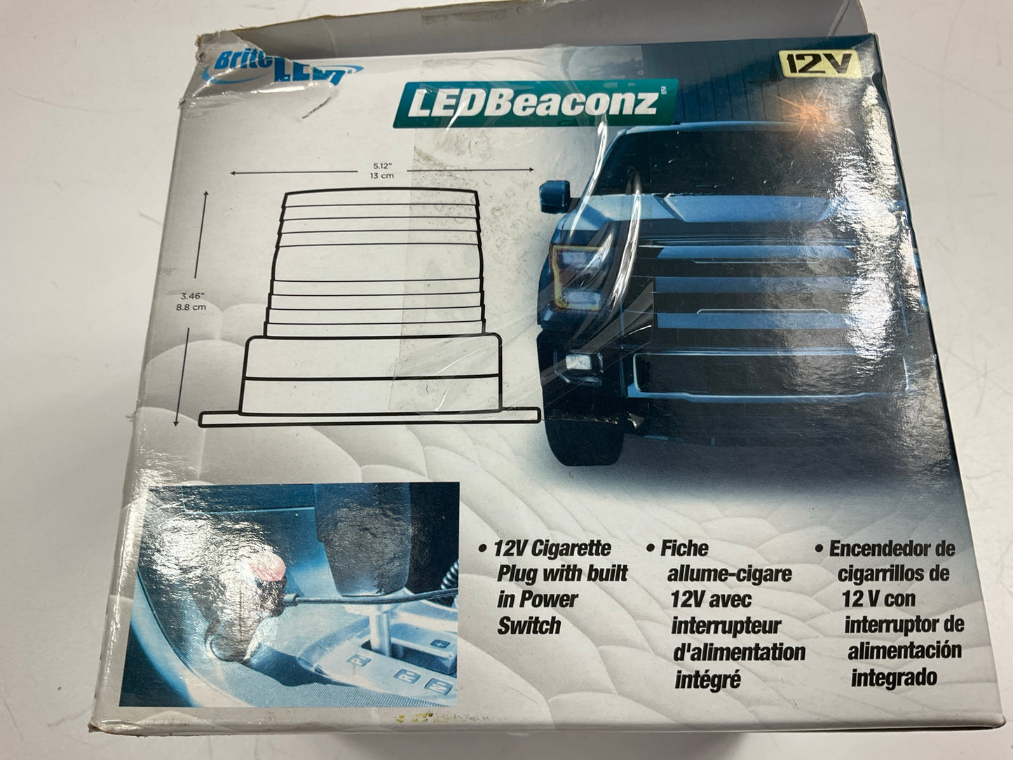 Briteled 71738 Plug & Play LED Magnetic Mount, Strobe Safety Strobe Beacon Light