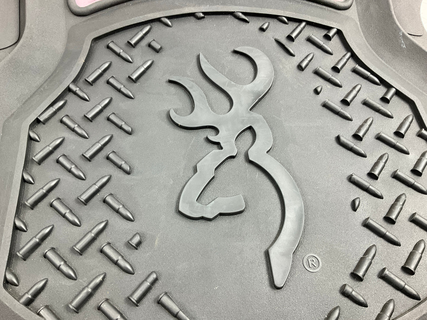 Browning BFM4105 PINK Camo Truck SUV Rubber Front Floor Mats 30.5''x20'' 2-Pc Set