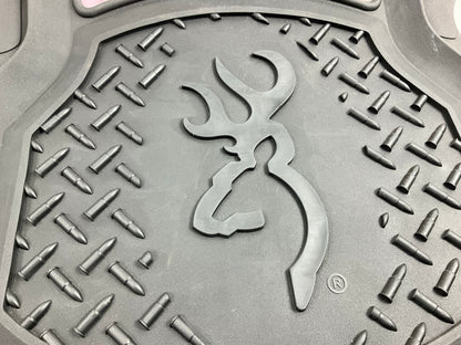 Browning BFM4105 PINK Camo Truck SUV Rubber Front Floor Mats 30.5''x20'' 2-Pc Set