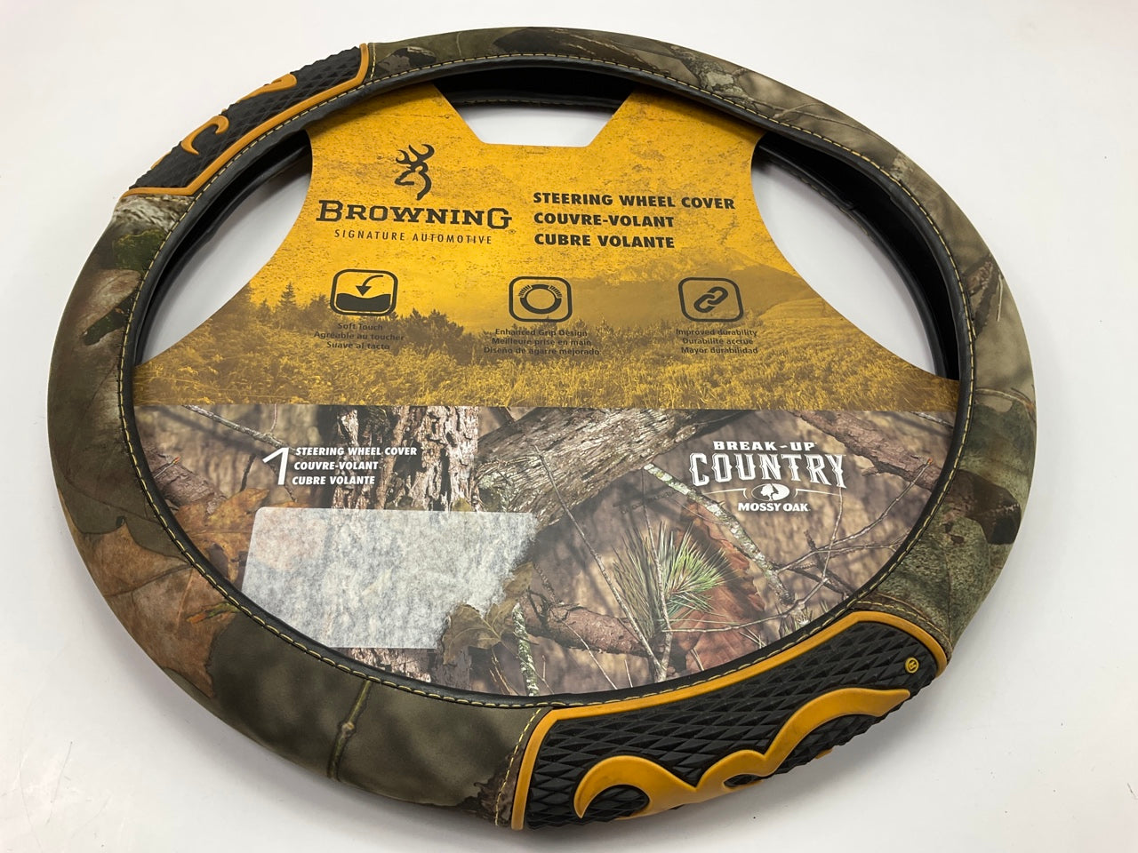 Browning BSW3406 2-Grip Mossy Oak Camouflauge Steering Wheel Cover