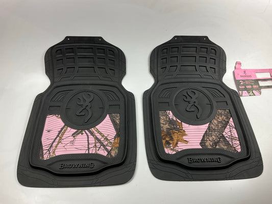 Browning C000001790199 PINK Universal Truck SUV Rubber Front Floor Mats 31''x20''