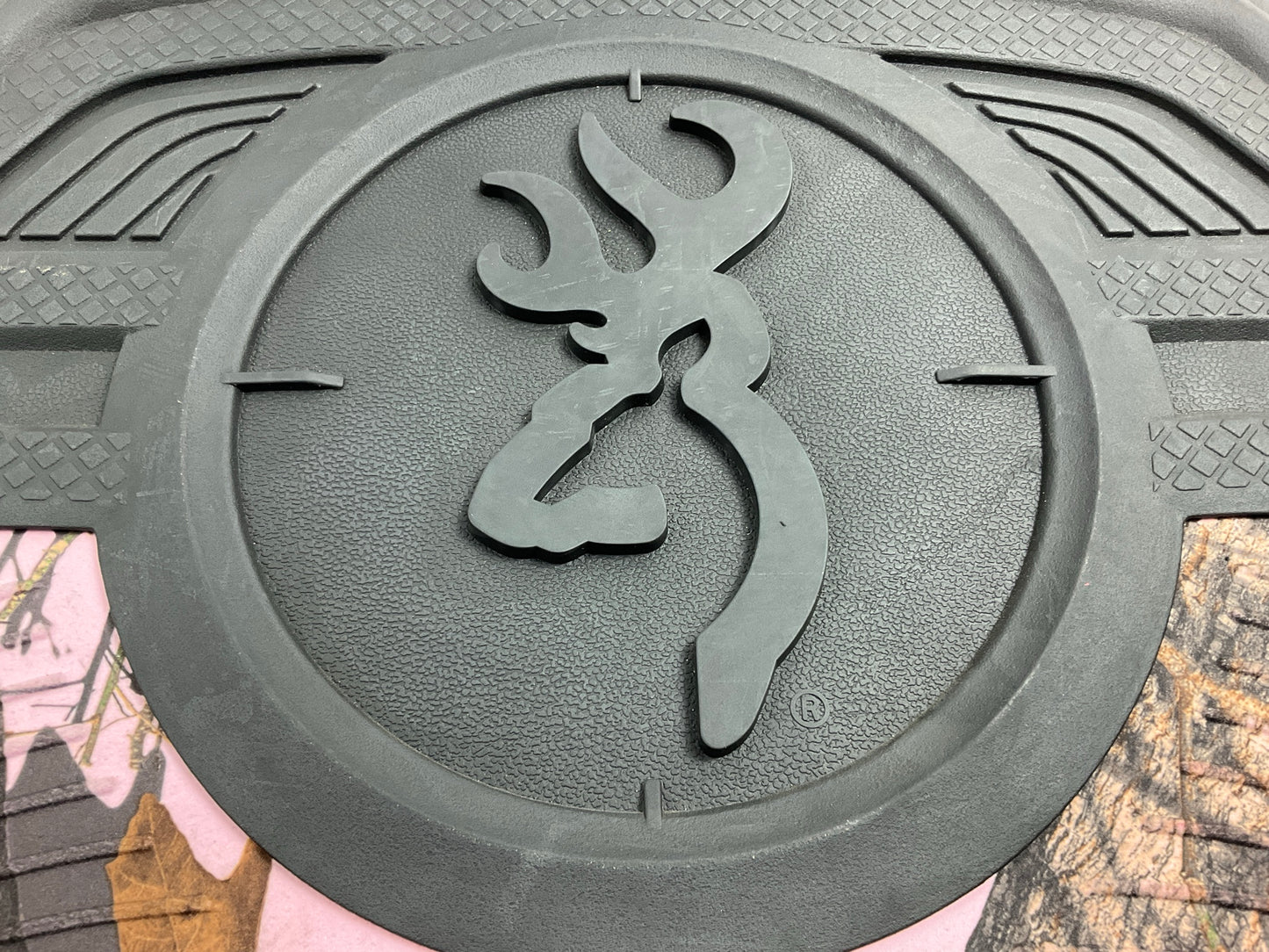 Browning C000001790199 PINK Universal Truck SUV Rubber Front Floor Mats 31''x20''