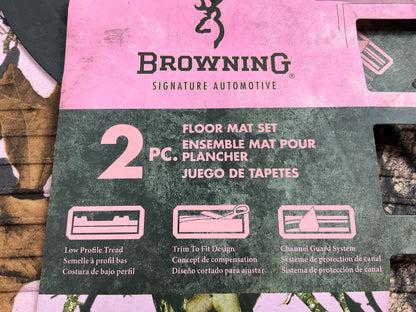 Browning C000001790199 PINK Universal Truck SUV Rubber Front Floor Mats 31''x20''