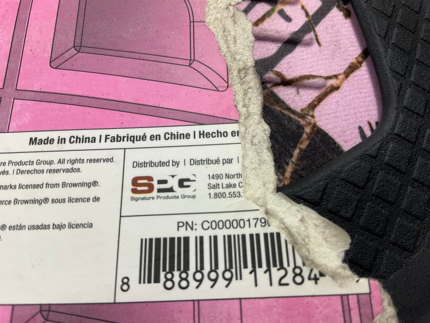 Browning C000001790199 PINK Universal Truck SUV Rubber Front Floor Mats 31''x20''