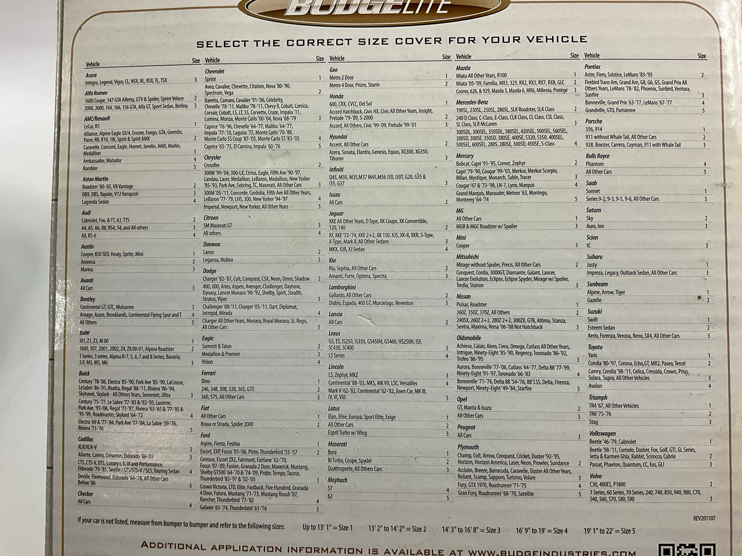 Budge B-4 Basic Indoor Car Cover - For Full Size Vehicles Up To 228'' Long